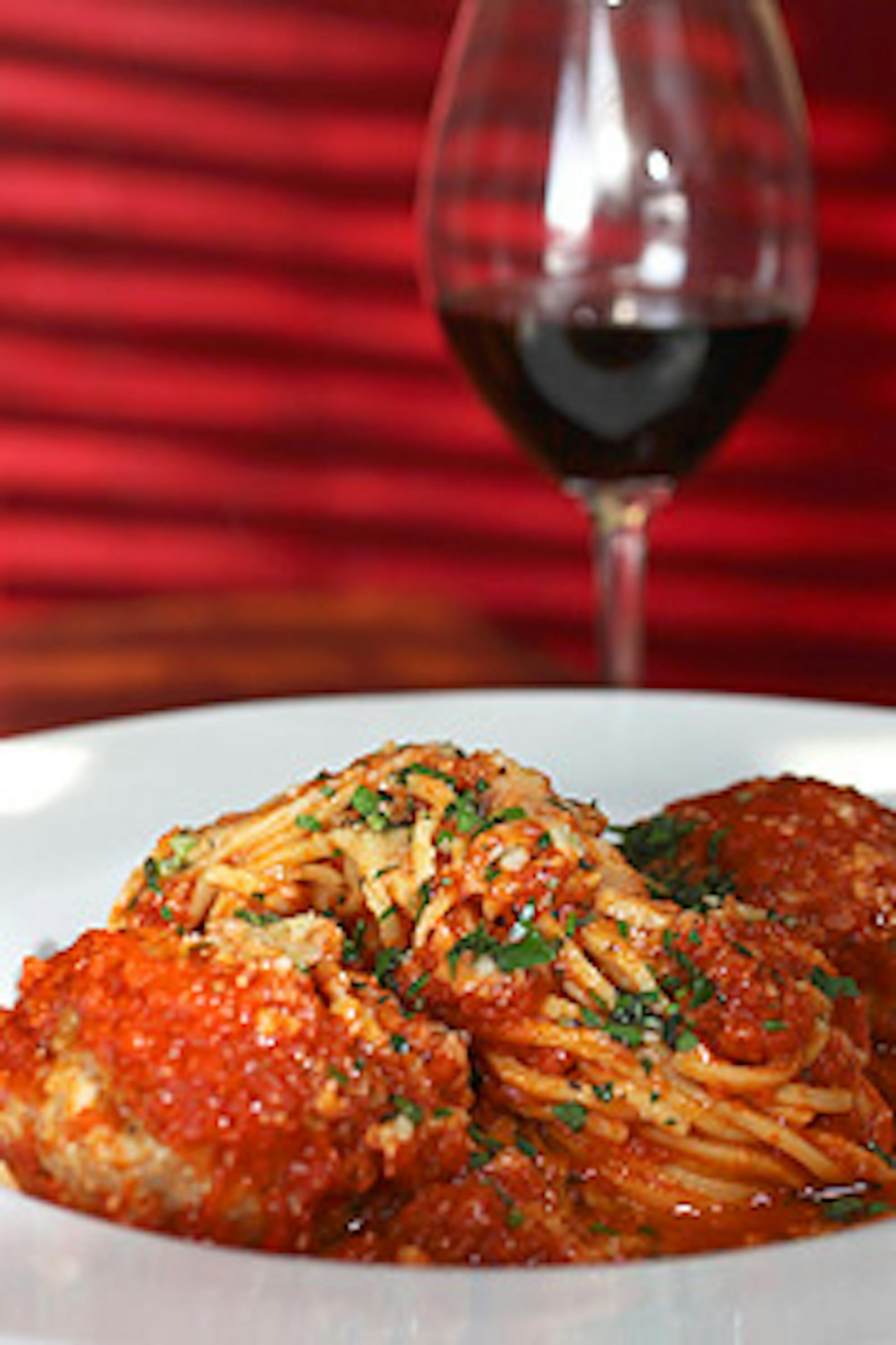 Spaghetti with meatballs is a simple mainstay on an ever changing menu.