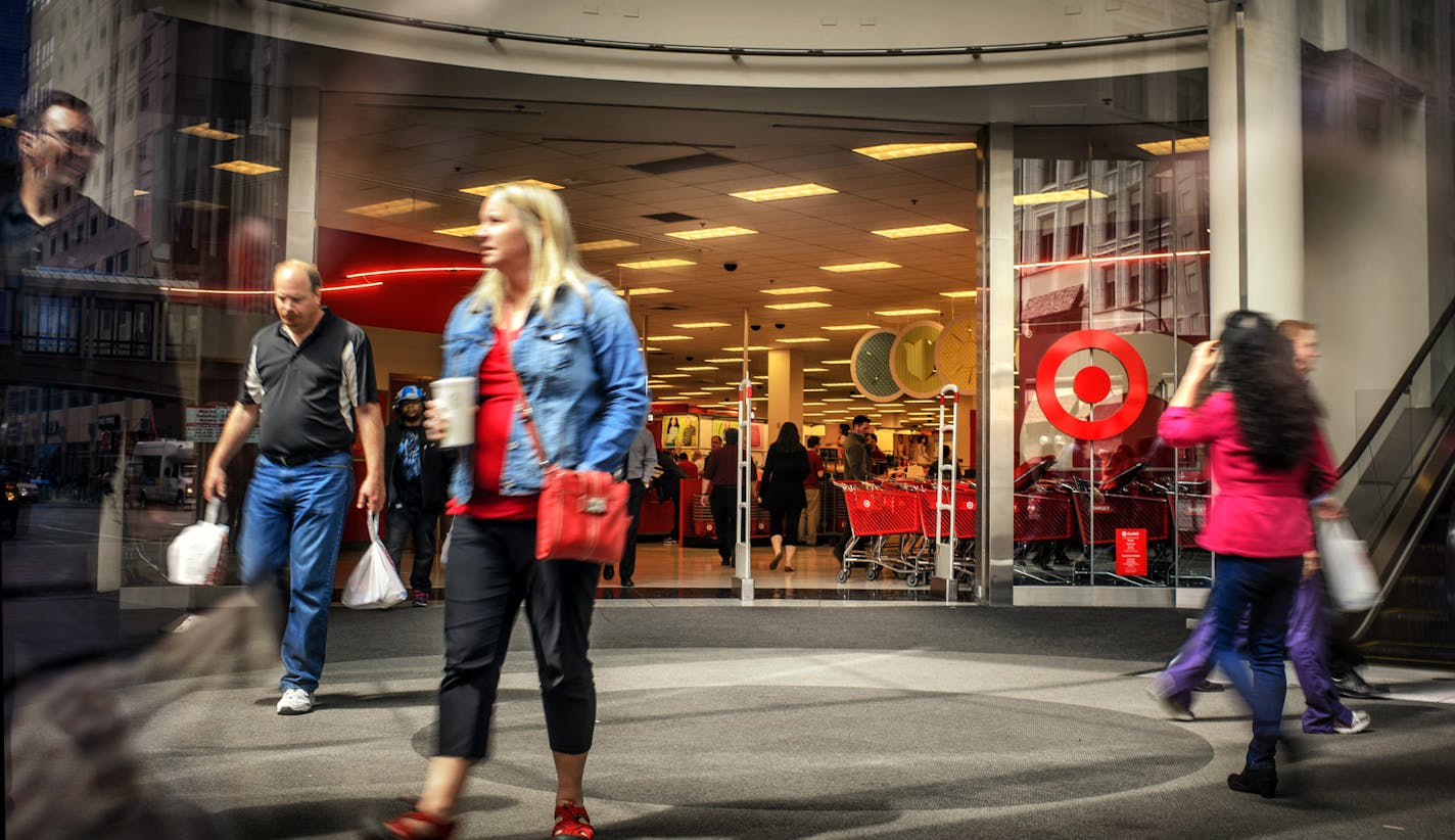 The Nicollet Mall Target store. Target announced Gregg Steinhafel&#x201a;&#xc4;&#xf4;s departure as chairman, president and chief executive officer. ] Monday, May 5, 2014 GLEN STUBBE * gstubbe@startribune.com