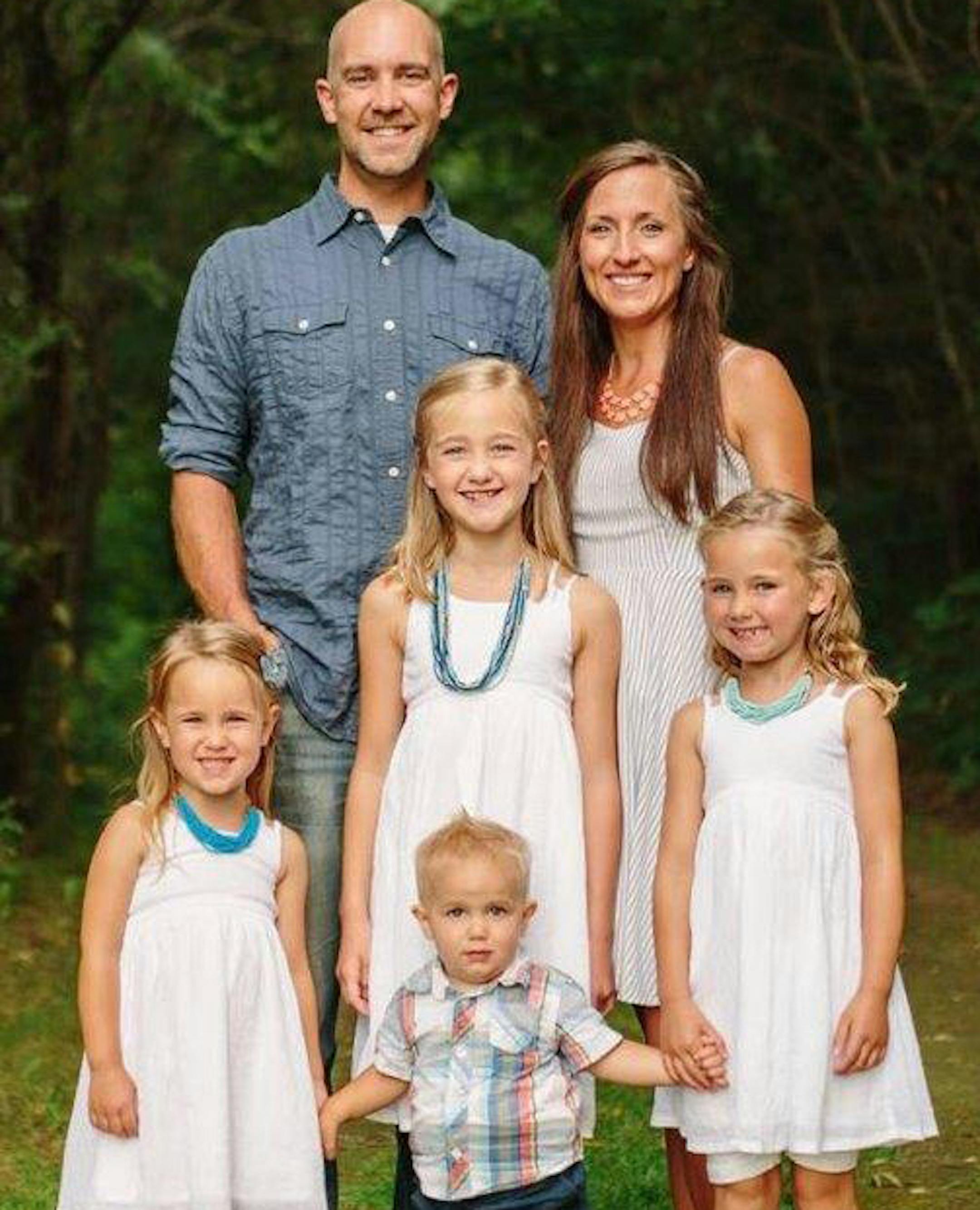 Courtesy of Substance Church Crystal Glewwe, who died Thursday in a bus crash in Jamaica, with her family. They are Pastor Rick Glewwe and Crystal with children Kayden, 9 (who was injured in the crash); Taylor, 6; Faith, 4, and Bailey, 20 months.