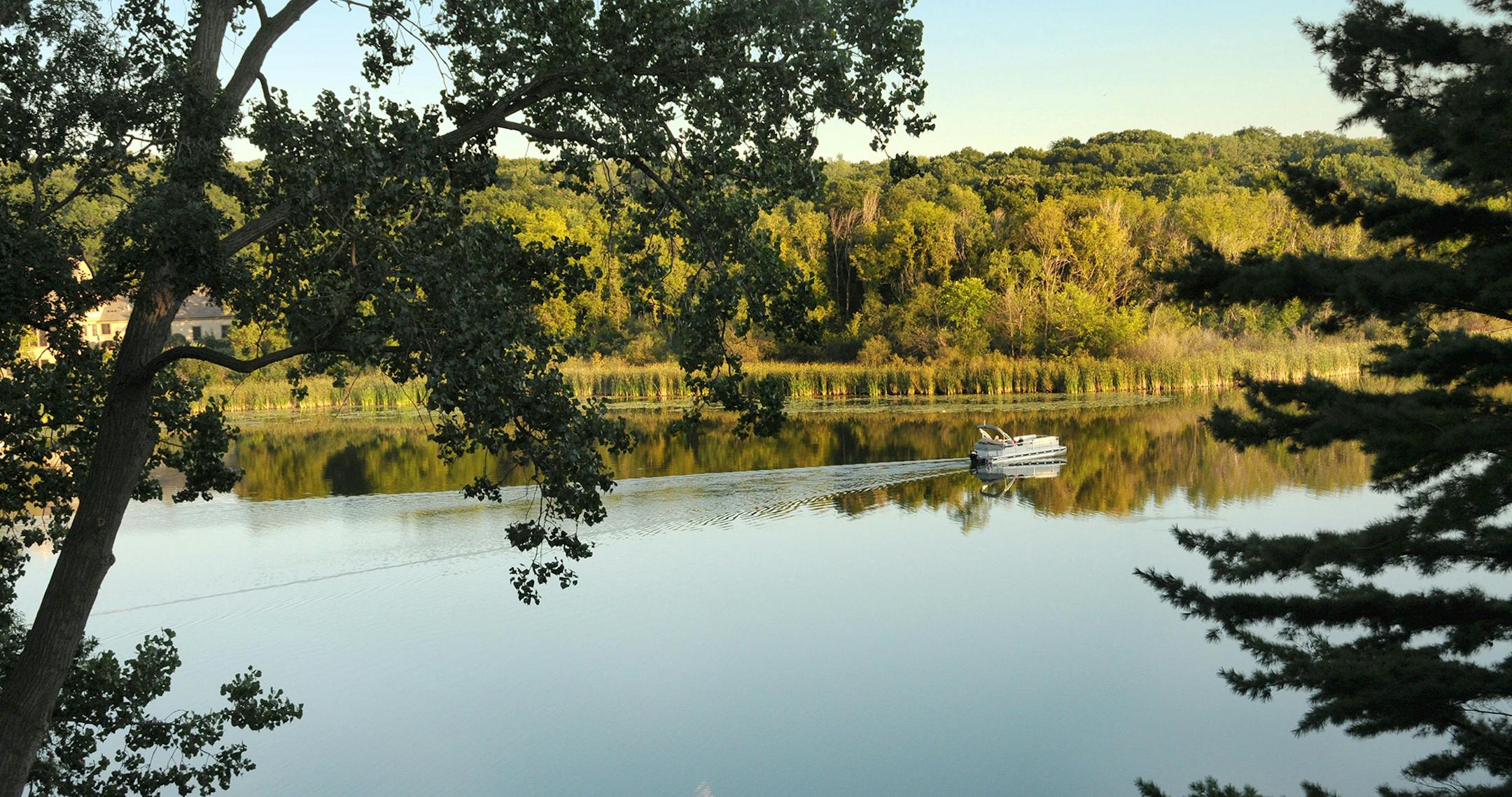 Jacqueline Day View from stone house on Sweeney Lake peninsula
