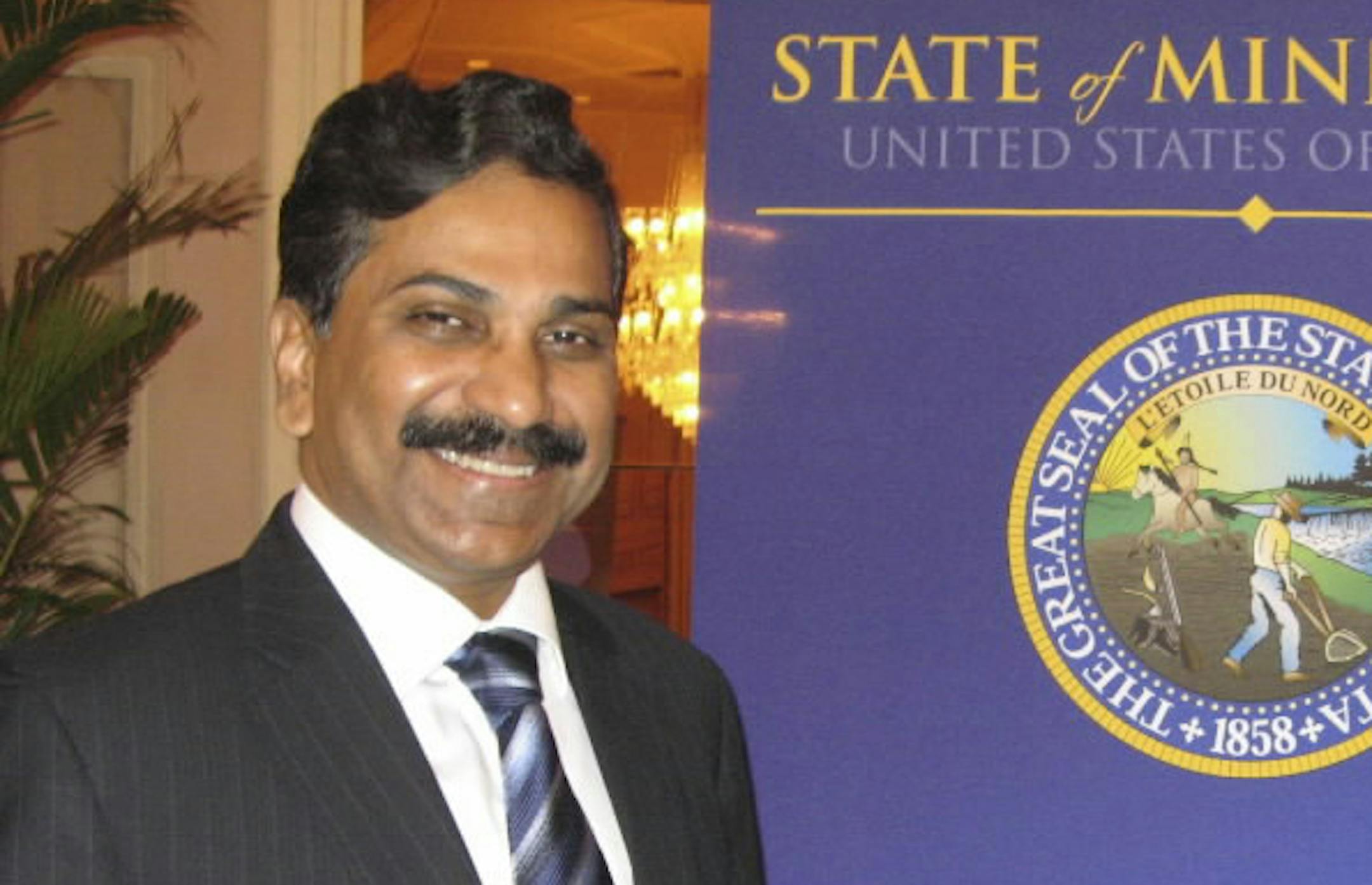 File photo of Essar Steel President Madhu Vuppuluri.