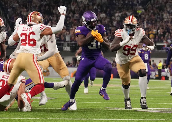 Running back Cam Akers saw a season-high 39% playing time against the 49ers, his fourth game with the Vikings. 