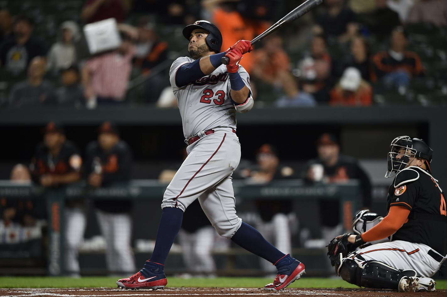 Nelson Cruz hit two home runs in the second game of Saturday's doubleheader.