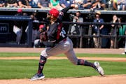 Twins pitcher Simeon Woods Richardson threw eight fastballs that averaged 93 miles-per-hour in one scoreless inning against the Yankees this spring.