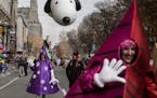 A Snoopy balloon in the 89th annual Macy&#xed;s Thanksgiving Day Parade in New York, Nov. 26, 2015. (Kirsten Luce/The New York Times)