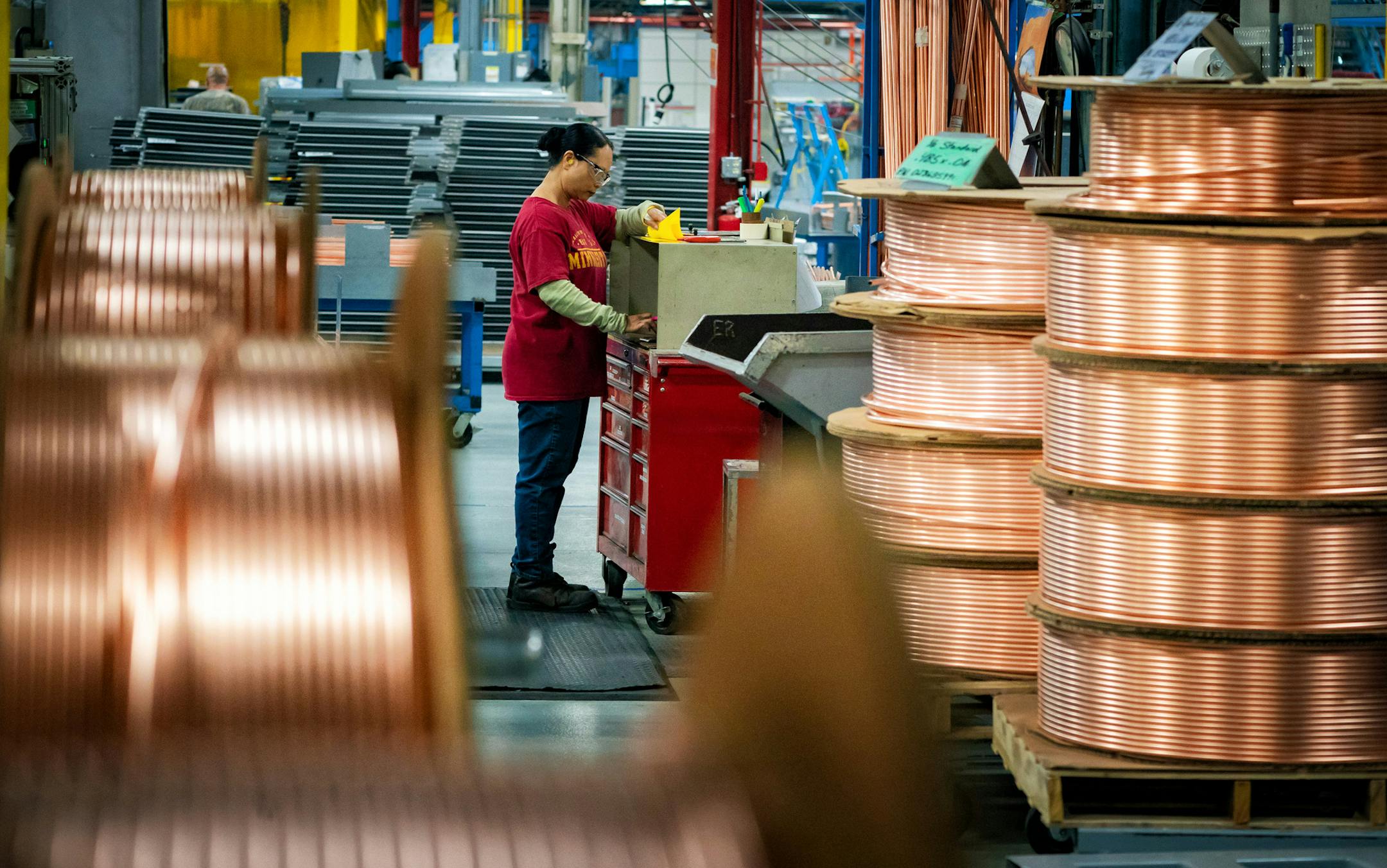 Manufacturing growth in Minnesota outpaced the region and the nation. Picture is Daikin Applied North America in Faribault.