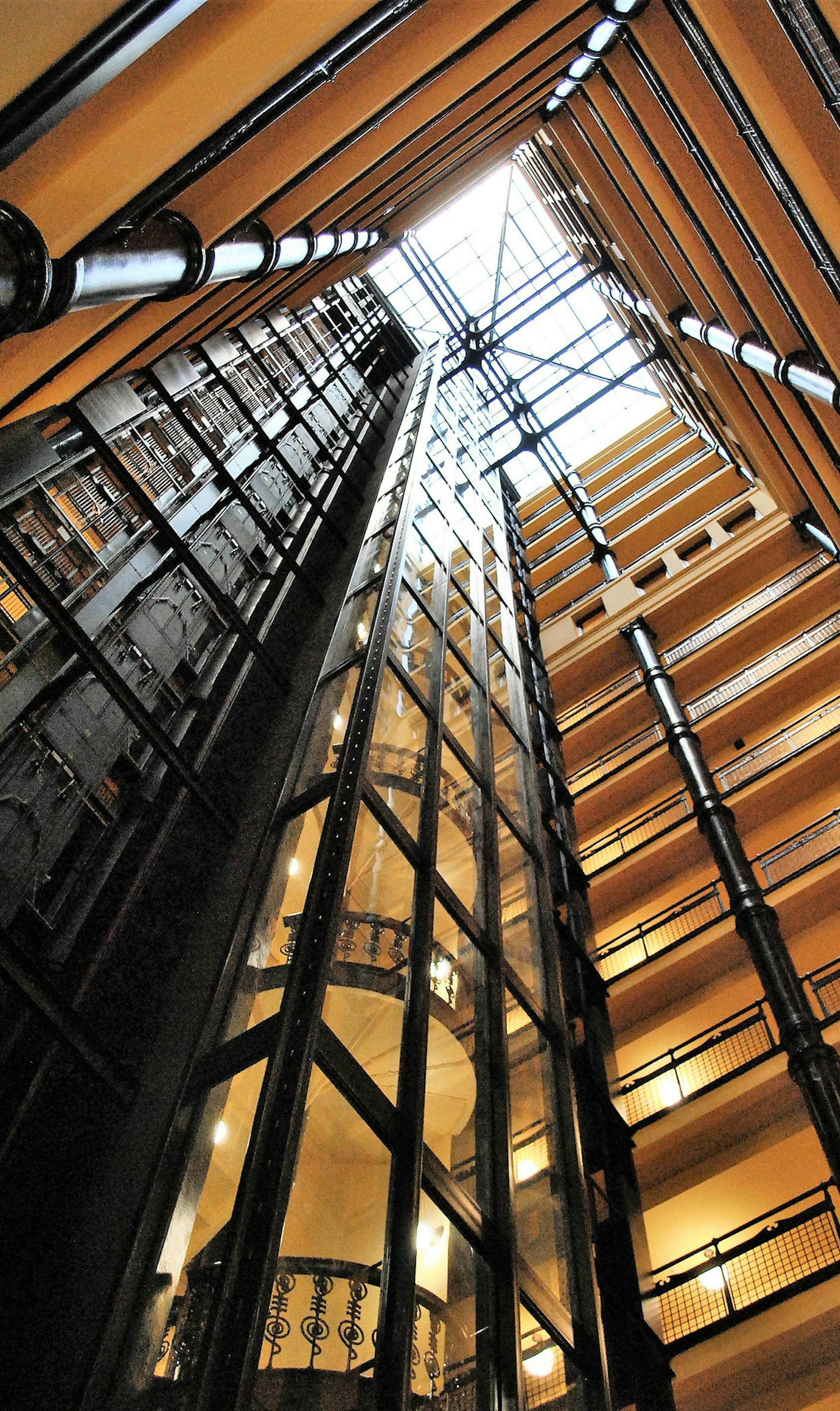 Heather Swanson of St. Paul
The elevator/stairwell at the Pioneer~Endicott Building in downtown St. Paul.