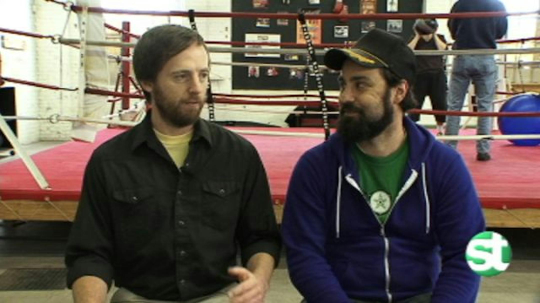 "Technically unemployed,'' Cole Koehler, left, and Ben Krueger hope their Doritos commercial will bring them film projects.