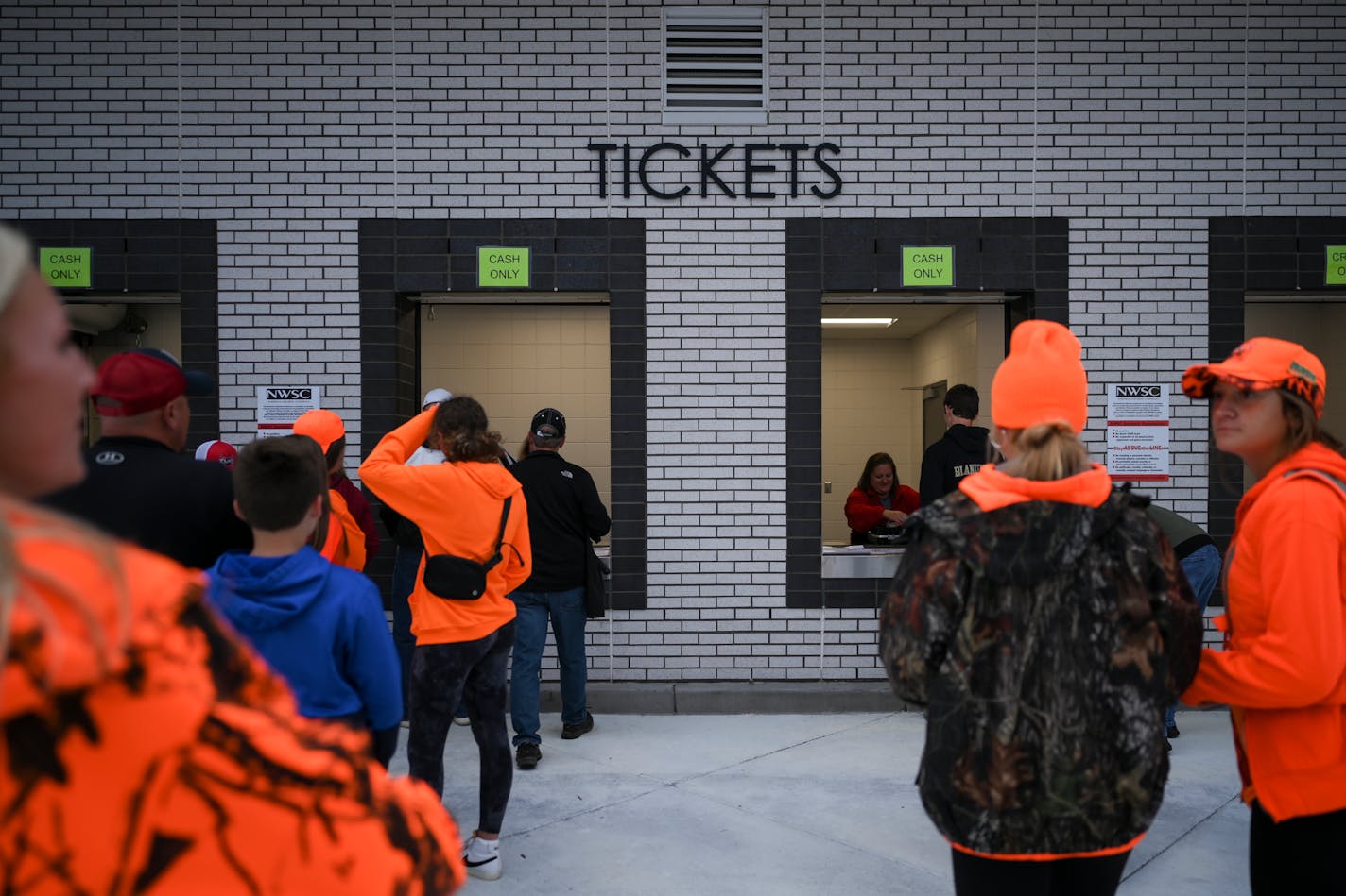 Andover and Elk River fans waited in line to purchase tickets Sept. 9 at Elk River High School.