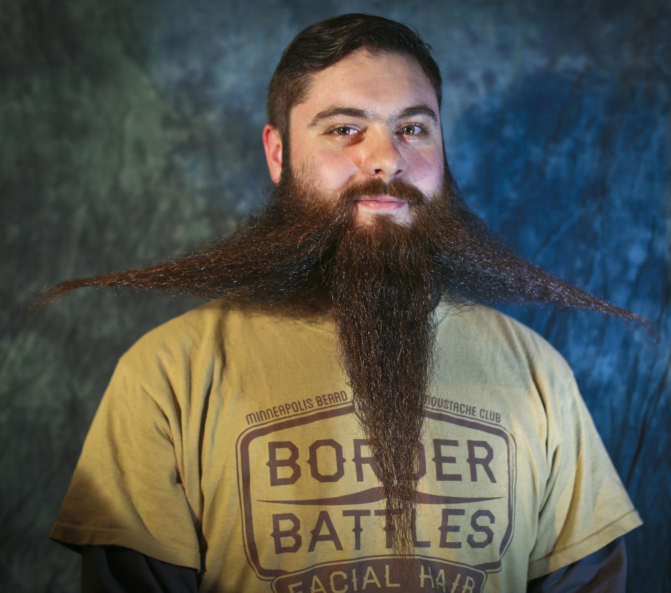 Drew Running's, 28, beard photographed at Dangerous Man Brewing Co. on November 7, 2013 in Minneapolis, Minn. ] RENEE JONES SCHNEIDER &#x2022; reneejones@startribune.com