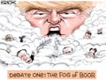 Sack cartoon: Clouding matters at the debate