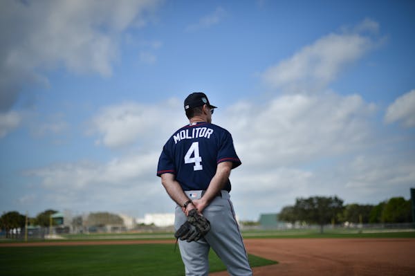 Former Minnesota Twins manager Paul Molitor after a spring training workout in Florida.