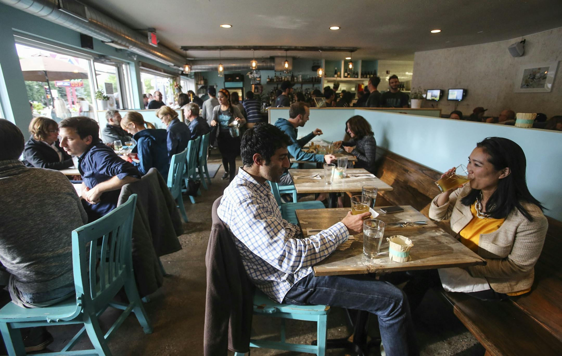 Hola Arepa, one of the city's great food trucks, is now a restaurant, Friday, Sept. 12, 2014, in Minneapolis, MN.