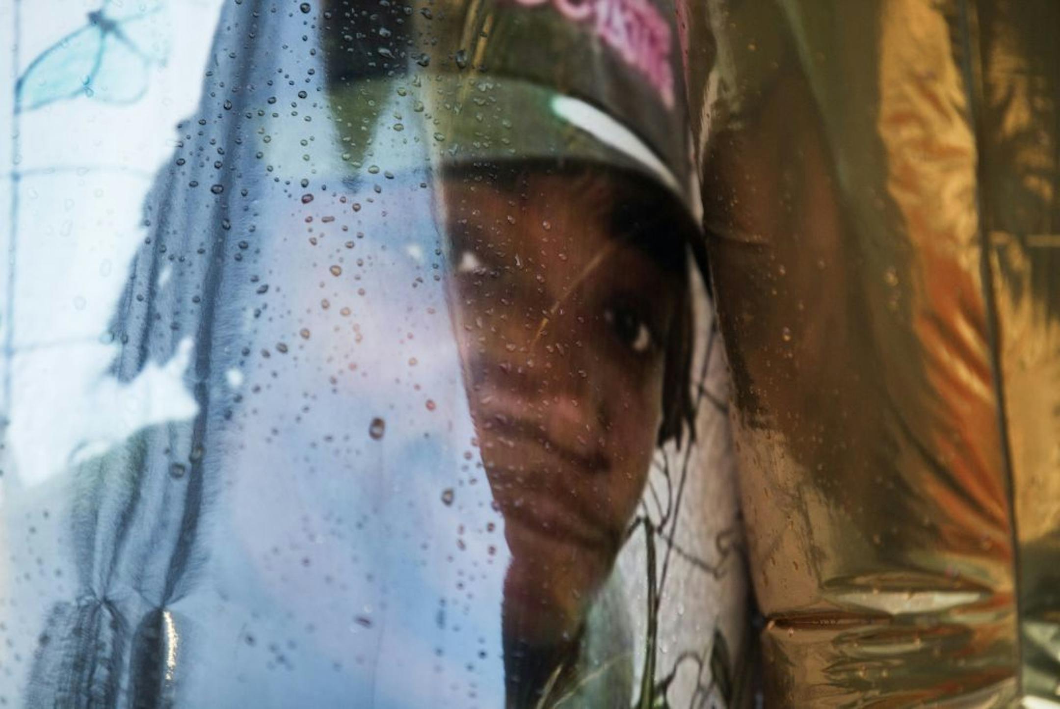 Details of the memorial for Jamar Clark on Plymouth Avenue in the early morning.