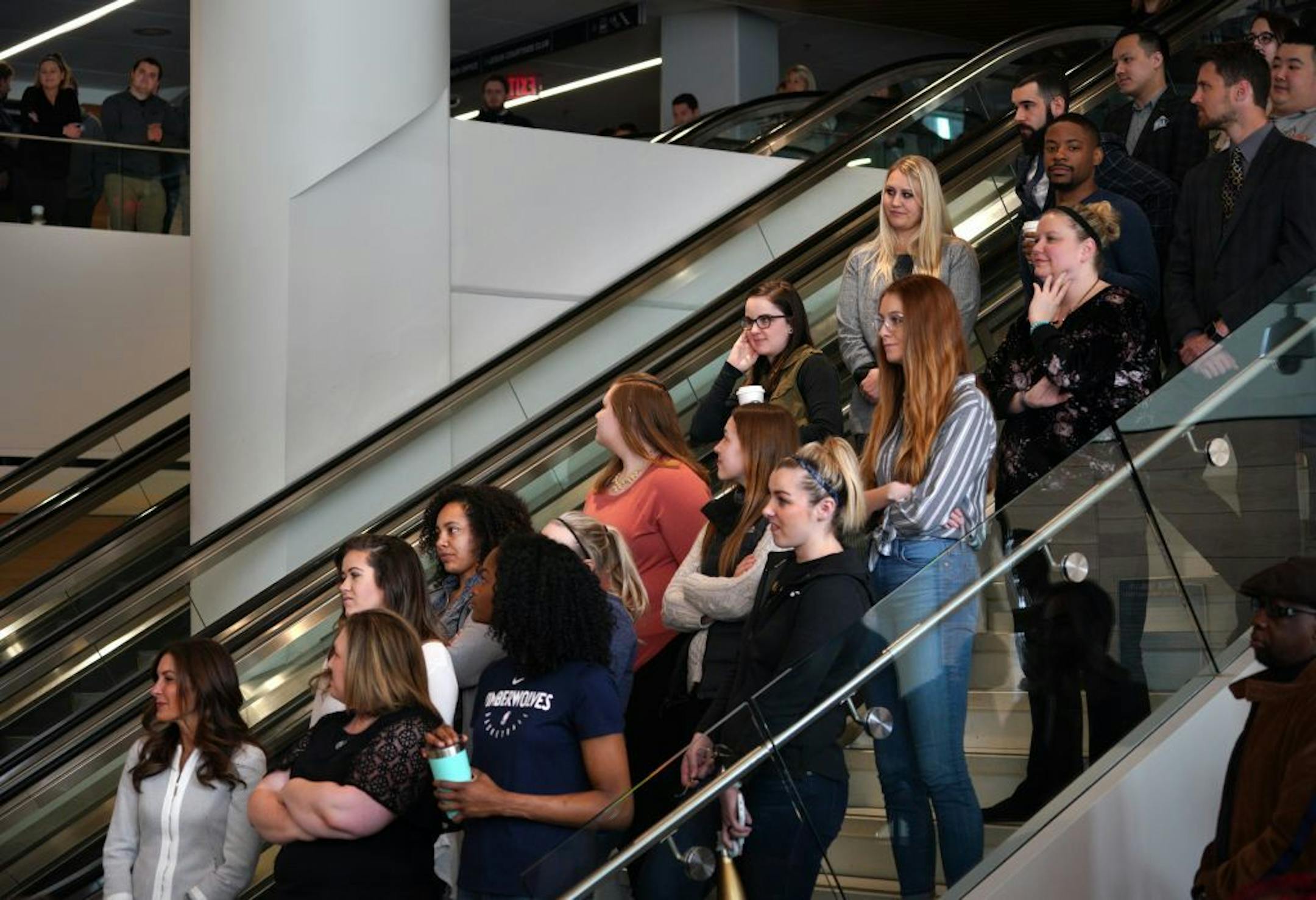 Fans lined the steps at Target Center Thursday morning as the Lynx announced they will retire Lindsey Whalen's No. 13 jersey this season, making it the first number retired by the franchise.