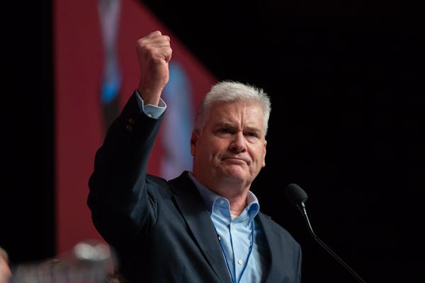 Republican U.S. Rep. Tom Emmer spoke at the second day of the Republican state convention in Duluth. ] GLEN STUBBE &#x2022; glen.stubbe@startribune.co