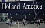 FILE - A Holland America cruise ship is shown in Victoria, Canada on April 9, 2022.