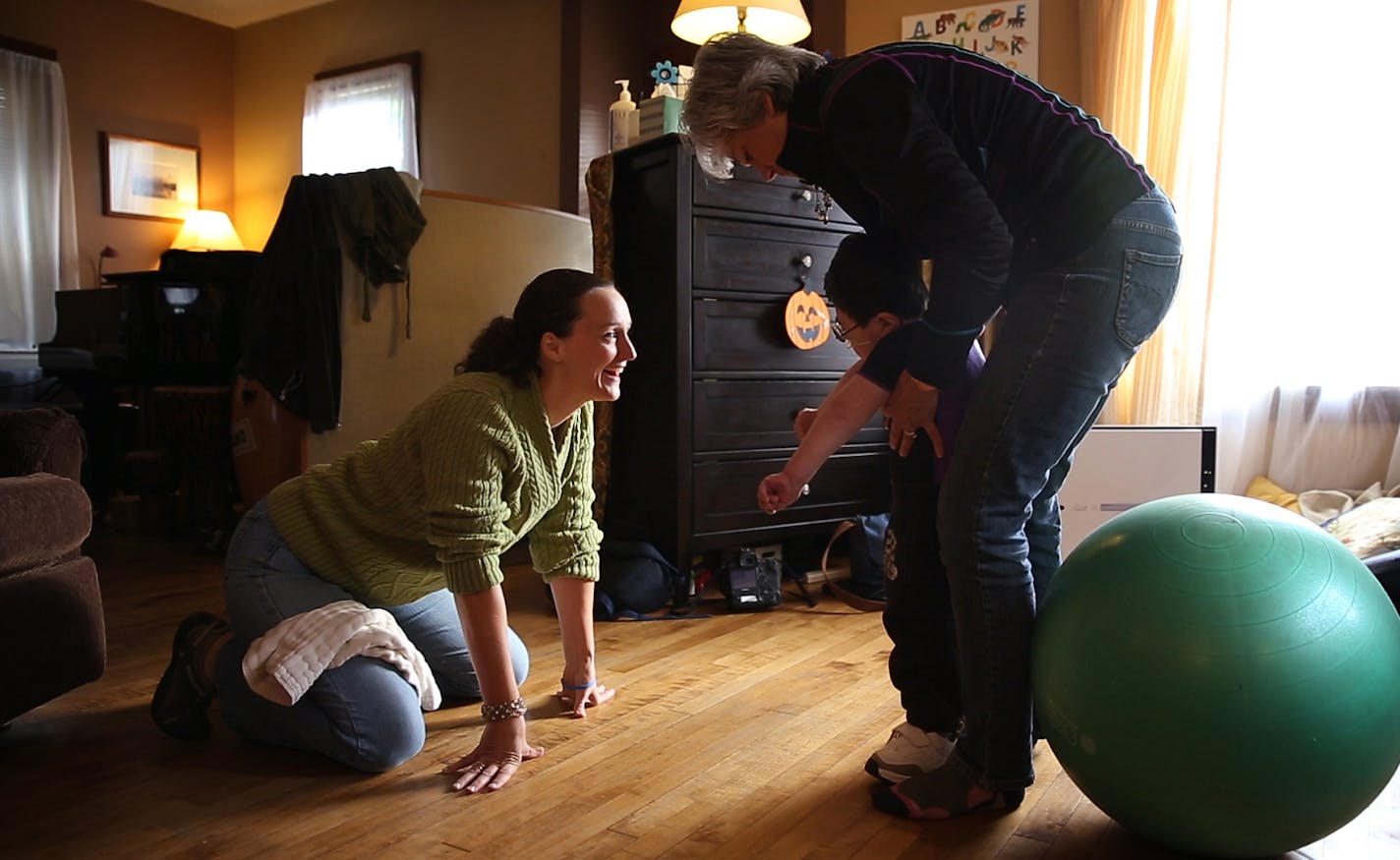 Shu watched as physical therapist Joni Vanselow helped Levi take assisted steps across the room. The family&#x2019;s home sees a revolving door of nurses, therapists and caregivers.