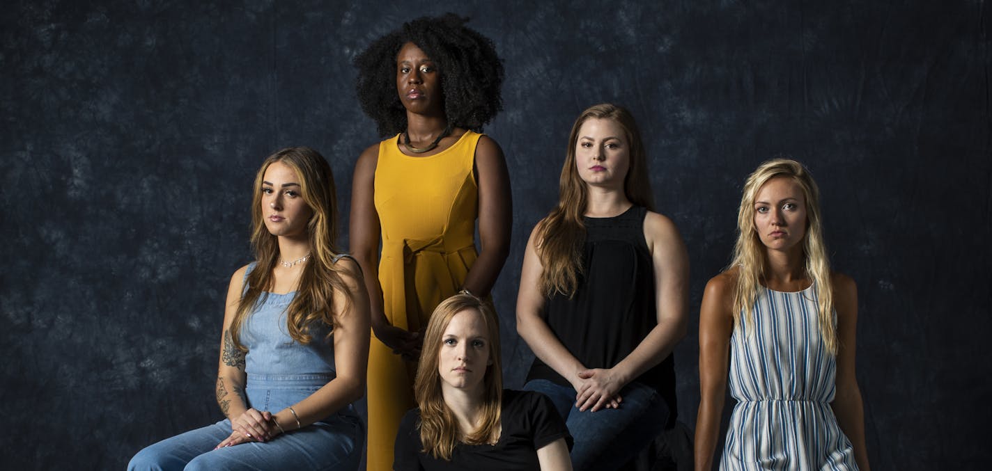 Women from the left Sarah Ortega, Florkime Payne, Melody Walton, Andrea Gram and Brooke Morath. ] RENEE JONES SCHNEIDER &#x2022; renee.jones@startribune.com