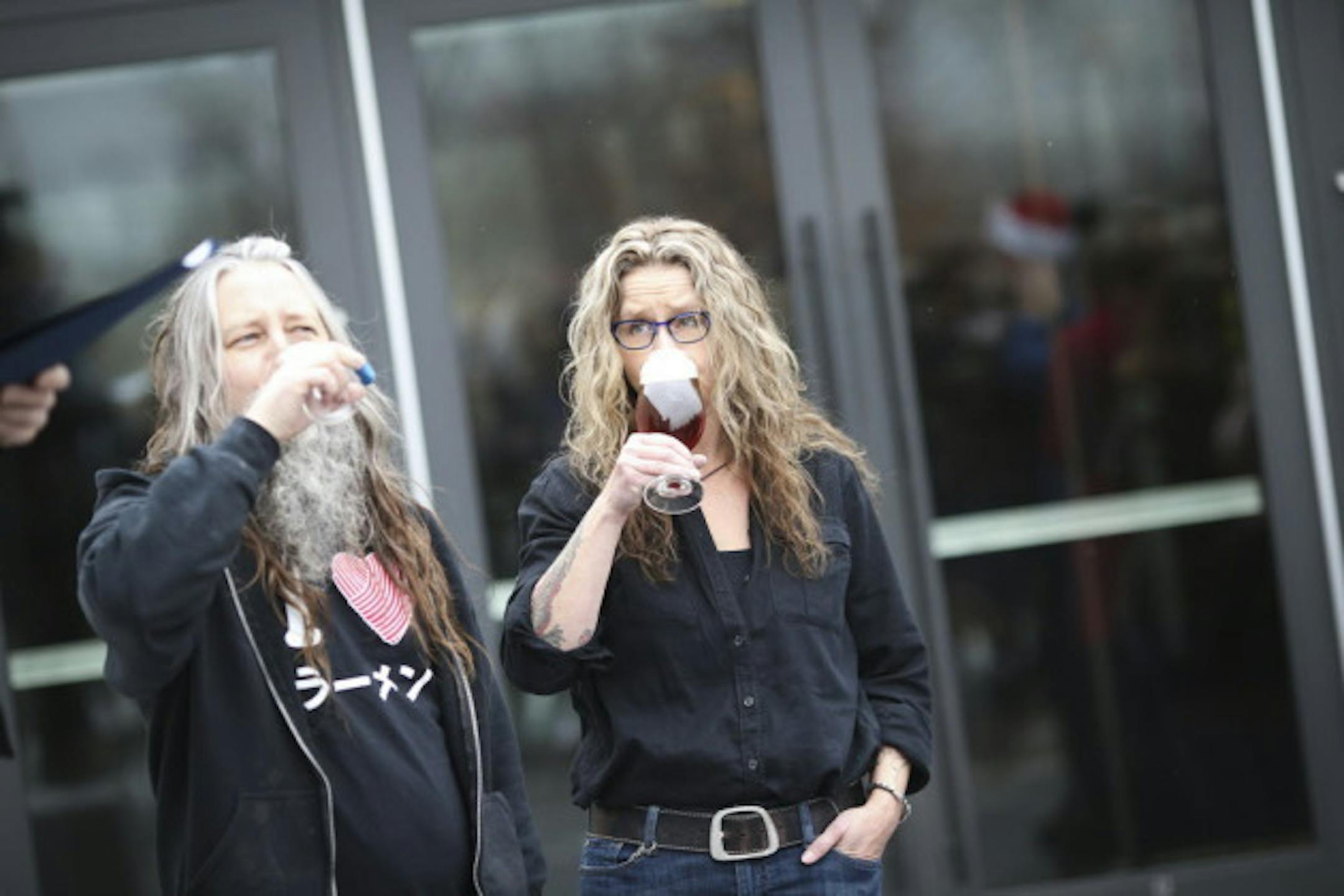 Todd Haug, left, and his restaurateur wife Linda Haug at Surly in 2014. / Renee Jones Schneider, Star Tribune