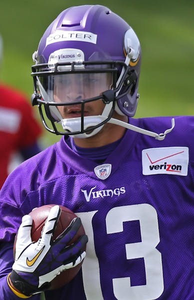 Ex-Northwestern QB Kain Colter would like a job as a receiver and returner with the Vikings.