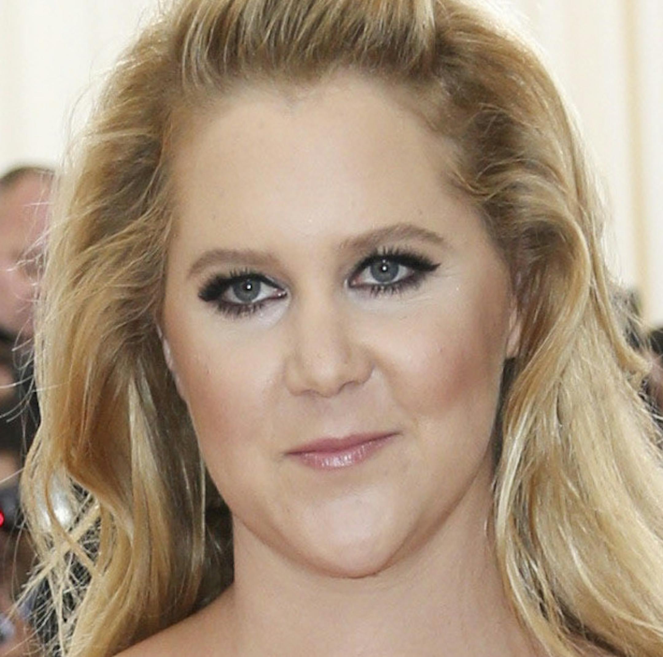 Amy Schumer arrives at the Metropolitan Museum of Art's Costume Institute benefit gala at the museum in New York, May 2, 2016. (Damon Winter/The New York Times)