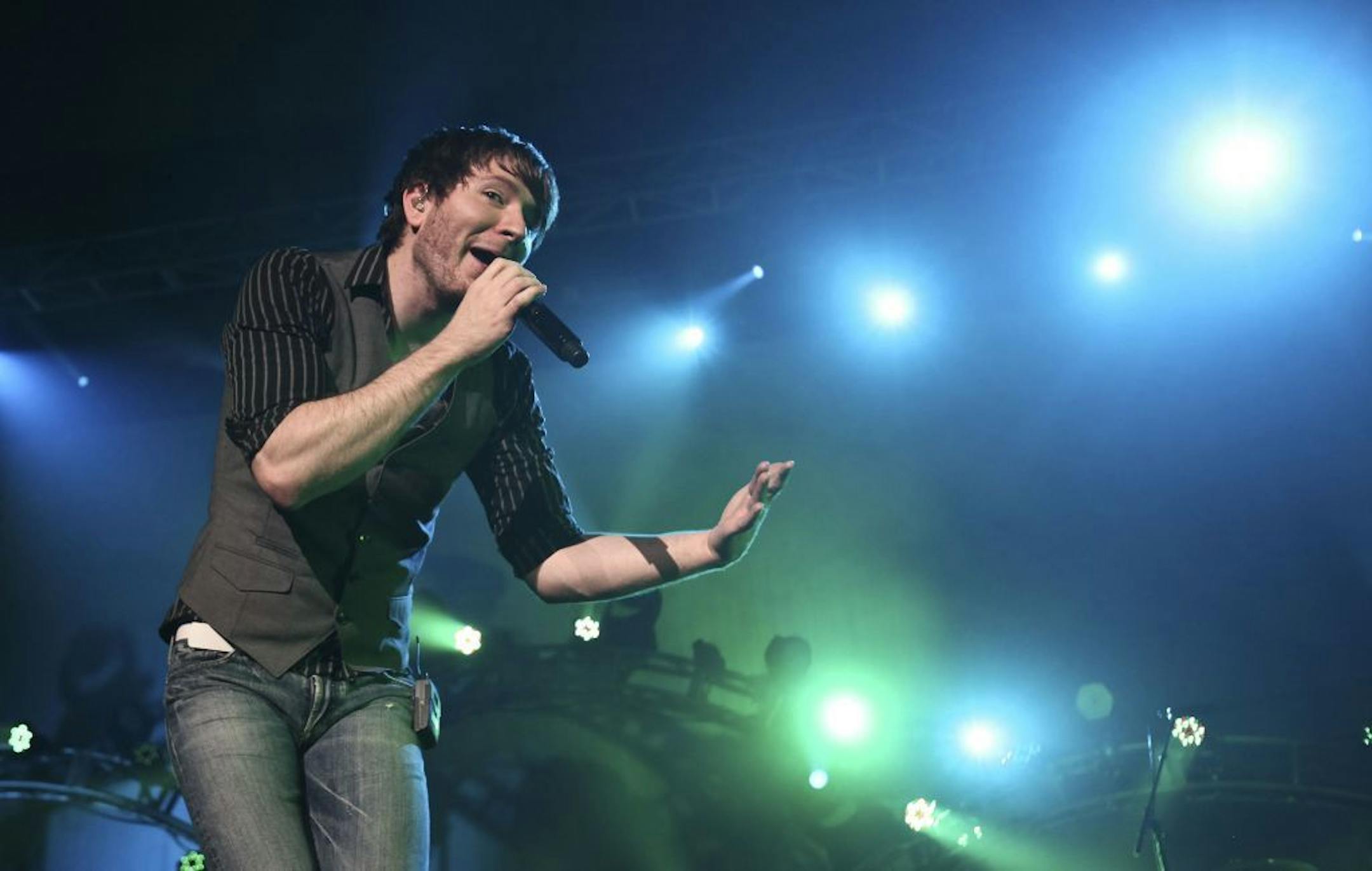 Front man for Owl City Adam Young performed at Roy Wilkins Auditorium in St. Paul , Minn., Saturday, July 30, 2011.