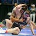  Penn State’s Greg Kerkvliet, on top in above photo, beat Air Force’s Wyatt Hendrickson in the heavyweight semifinals at the NCAA Division I wrest