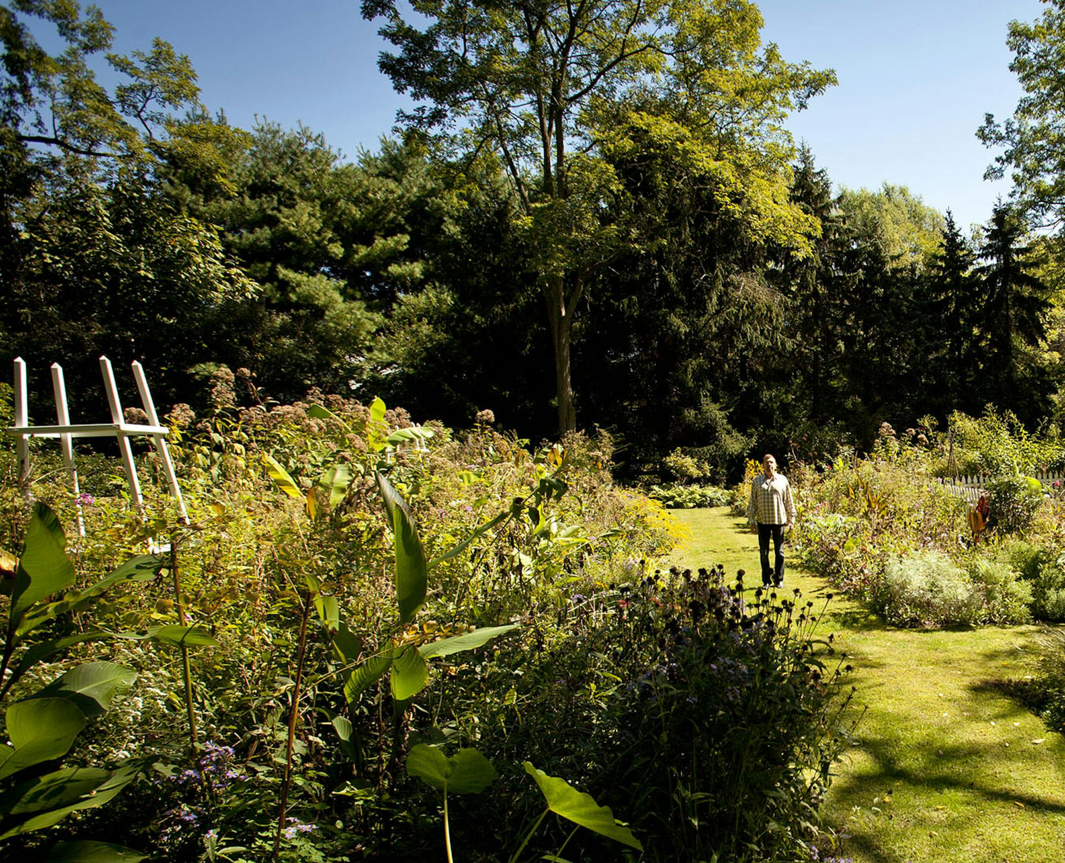 The gardens at Brandywine Cottage offer layer upon layer of plants, rising at different heights, popping through the year, with unusual forms, colors, and textures. (Michael S. Wirtz/Philadelphia Inquirer/MCT) ORG XMIT: 1129917