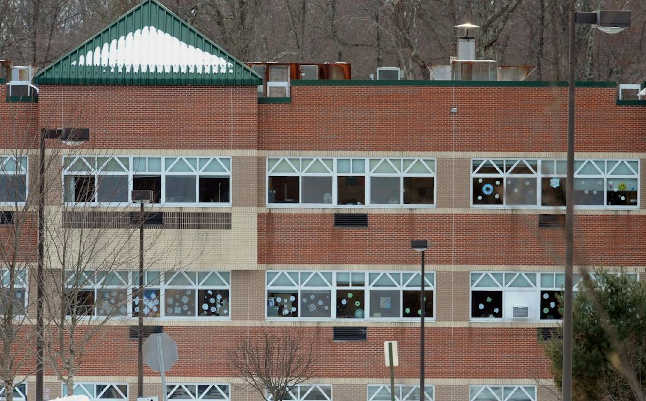 Chalk Hill School is seen in Monroe, Conn., Wednesday, Jan. 2, 2013. The Sandy Hook Elementary School students fron Newtown, Conn., will begin classes on Thursday at Chalk Hill School. The school was overhauled specially for them in the neighboring town of Monroe, Conn.