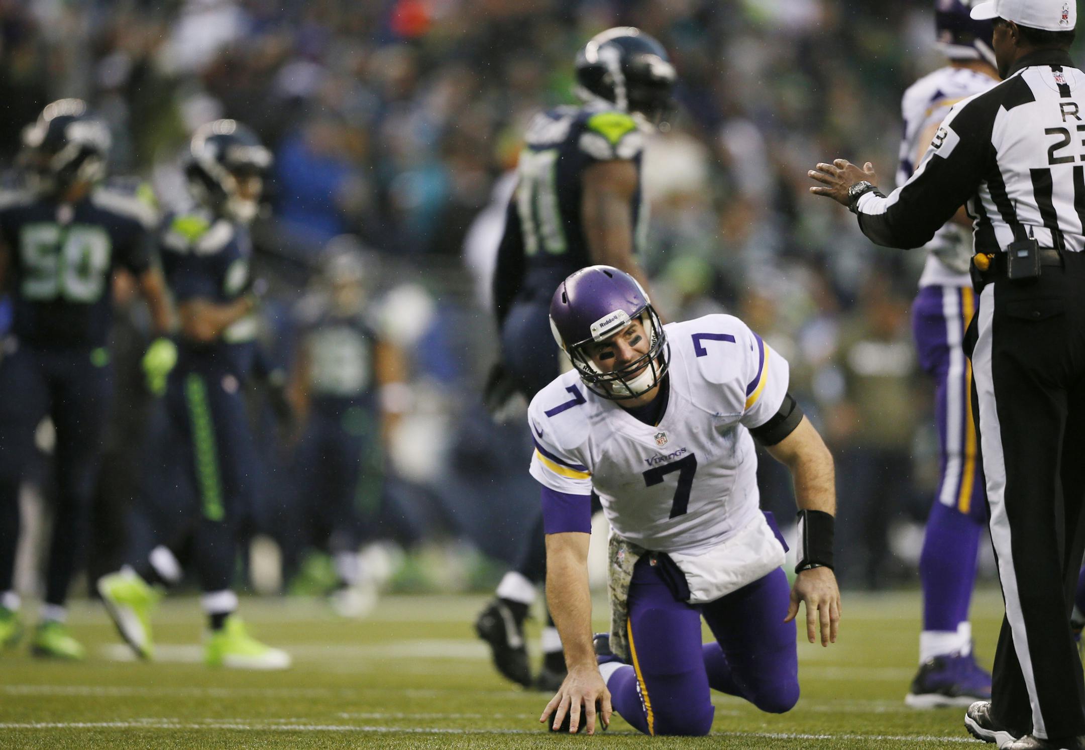 Christian Ponder's three-turnover showing against Seattle might have opened the door for Josh Freeman or Matt Cassel to start. "The results of it put us in a tough spot,'' coach Leslie Frazier said.