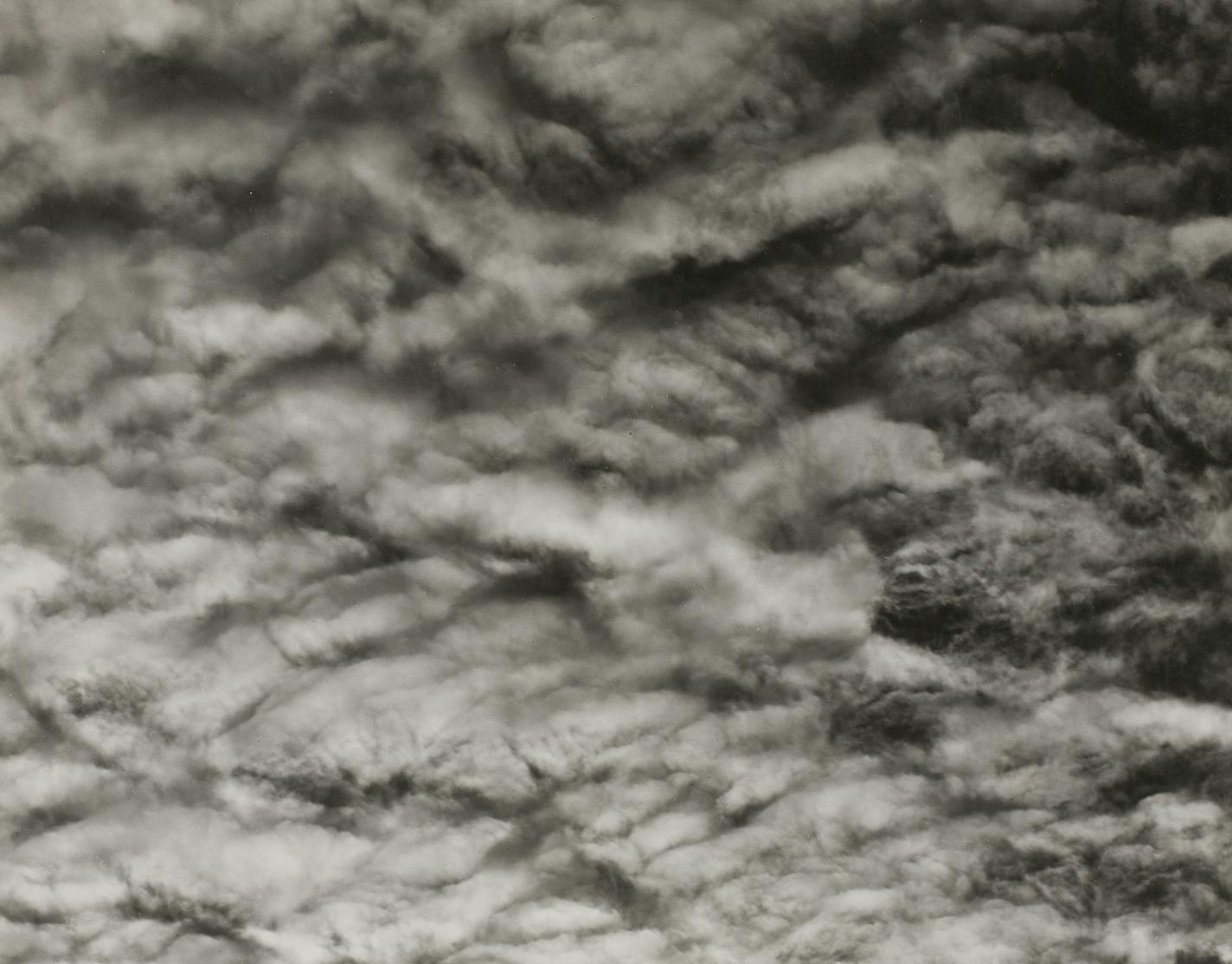 &#xec;Clouds, Santa Monica #265B,&#xee; a detail from a 1936 photo by Edward Weston, gift to the Weisman Art Museum from the Works Progress Administration Federal Art Project, Washington, D. C.