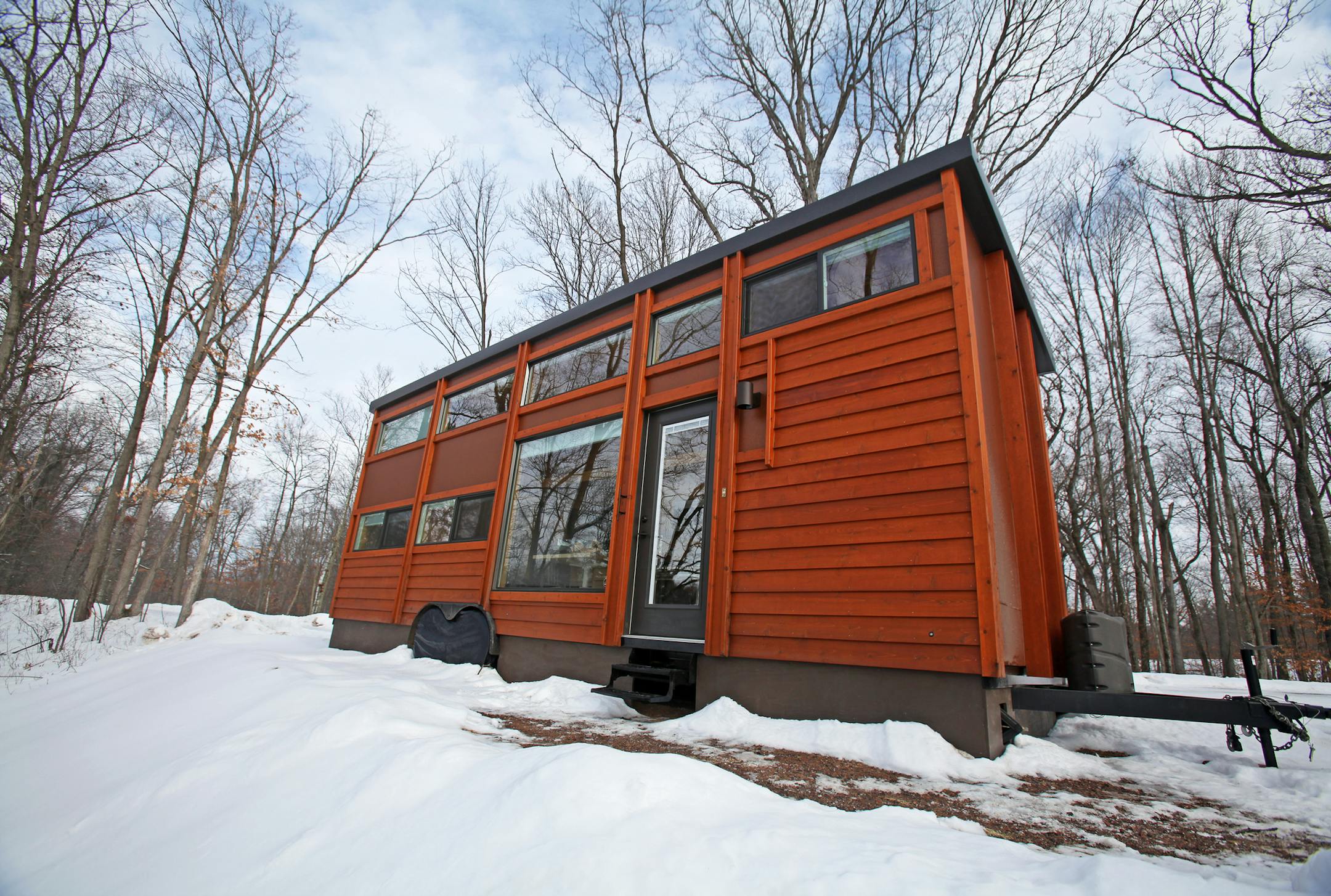 The Traveler XL at Canoe Bay's Escape Village is perched alongside Mallard Lake. ORG XMIT: MJS1801261356016901
