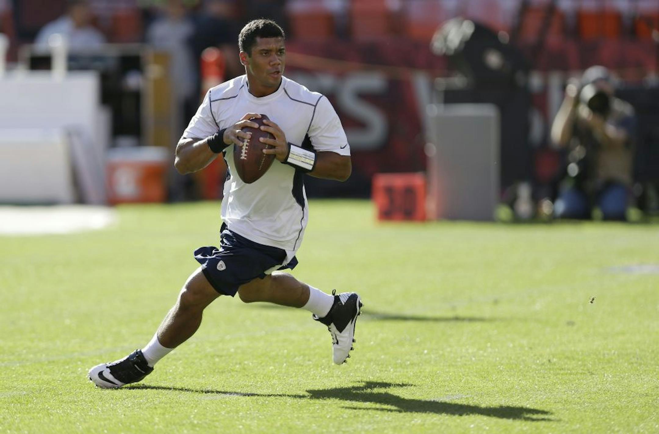 Seattle Seahawks quarterback Russell Wilson
