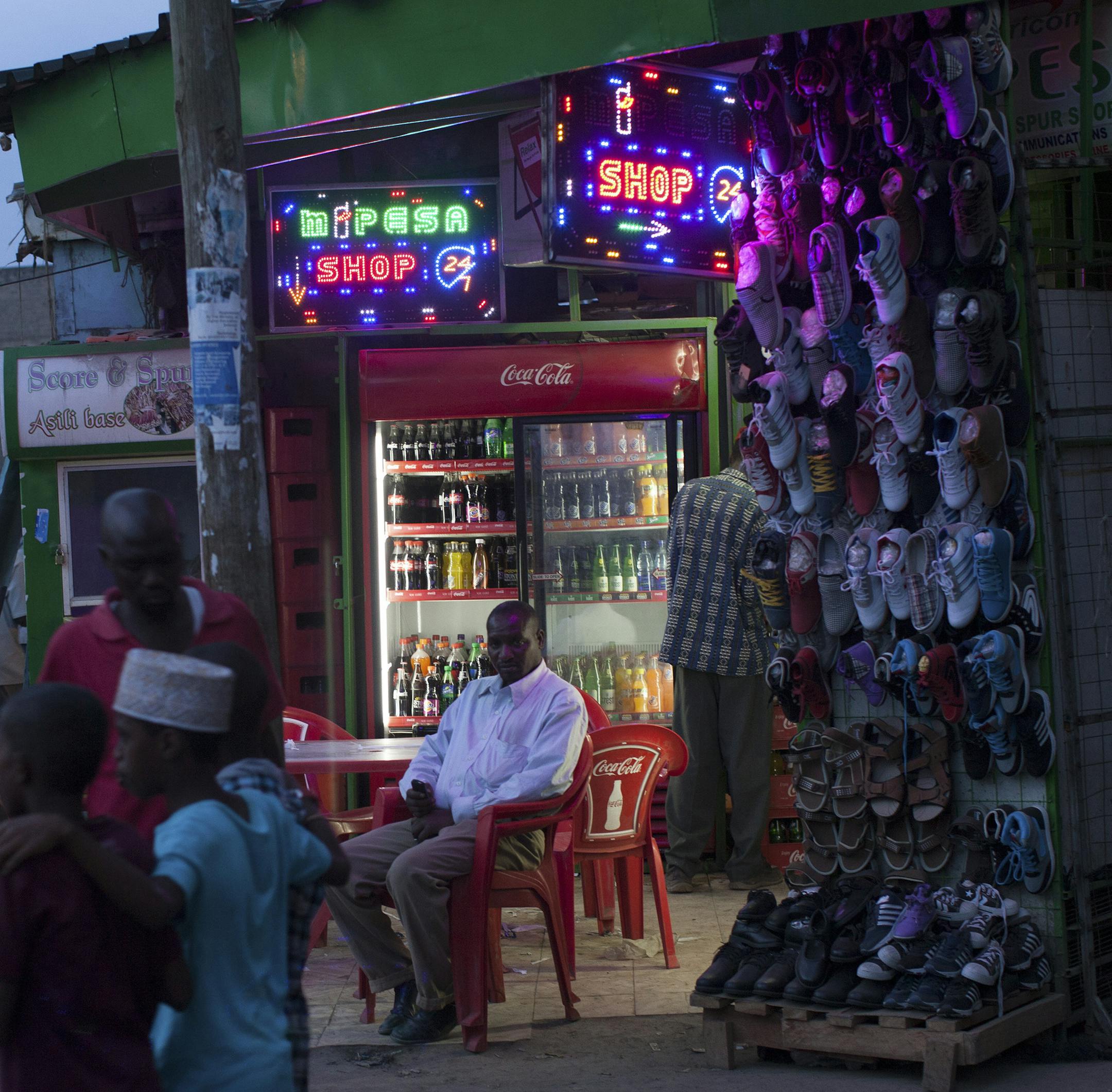 A shop in the Somali enclave of Eastleigh, which serves at the financial capital for the Shabab militant group, in Nairobi, Kenya, Sept. 28, 2013. The Shabab, which claimed responsibility for the deadly mall siege in Nairobi, make money through various illegal endeavors and even employ a team of accountants. (Tyler Hicks/The New York Times)