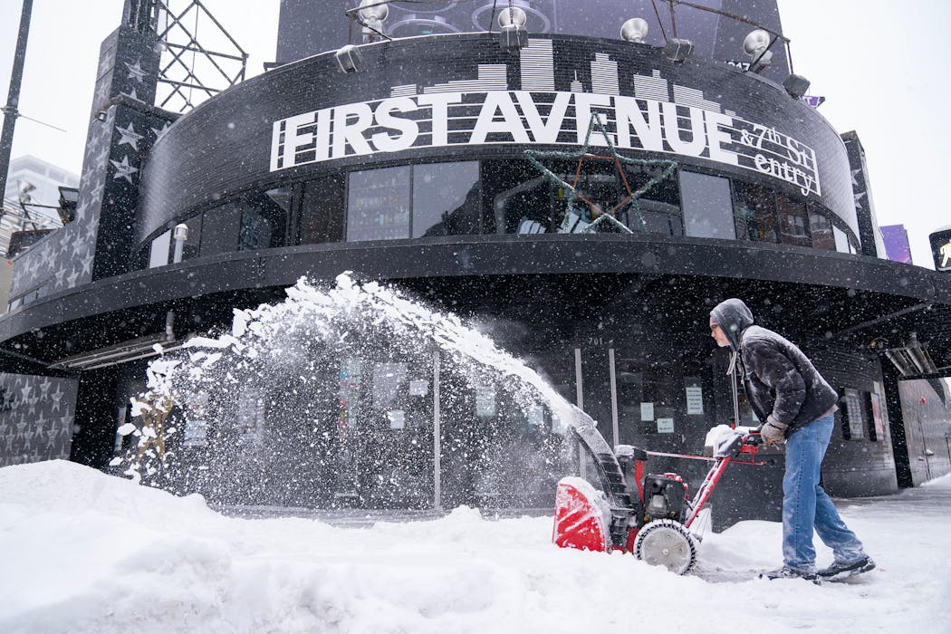 First Avenue offered its own holiday snow globe. 