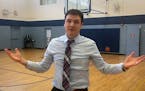 Got game? Brooklyn Park's Excell Academy academic dean Justin Balvin made 13 basketball shots in a row and now wants others to try it and if they can'