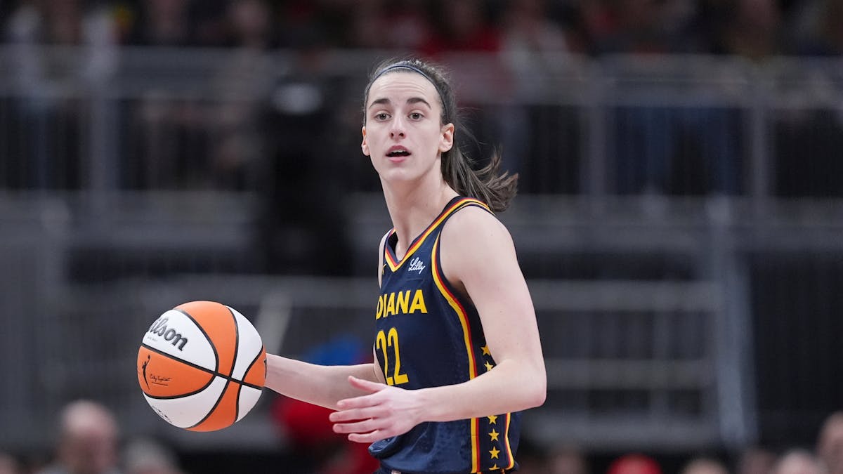 Indiana Fever guard Caitlin Clark, shown May 28, has had ups and downs during her rookie WNBA season. Friday night was a big up.