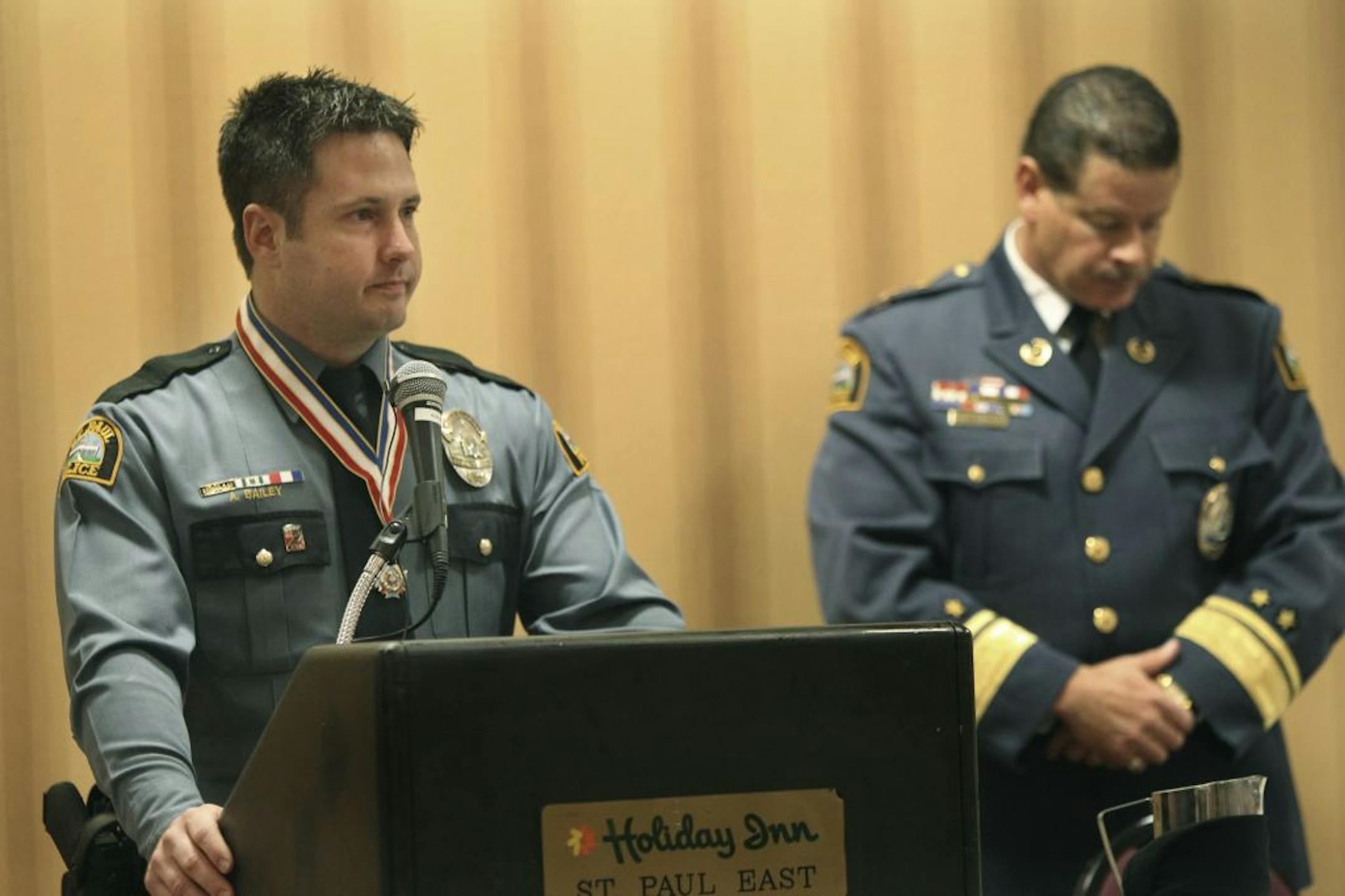 Officer Adam Bailey spoke about the incident that eventually awarded him a Medal of Valor.