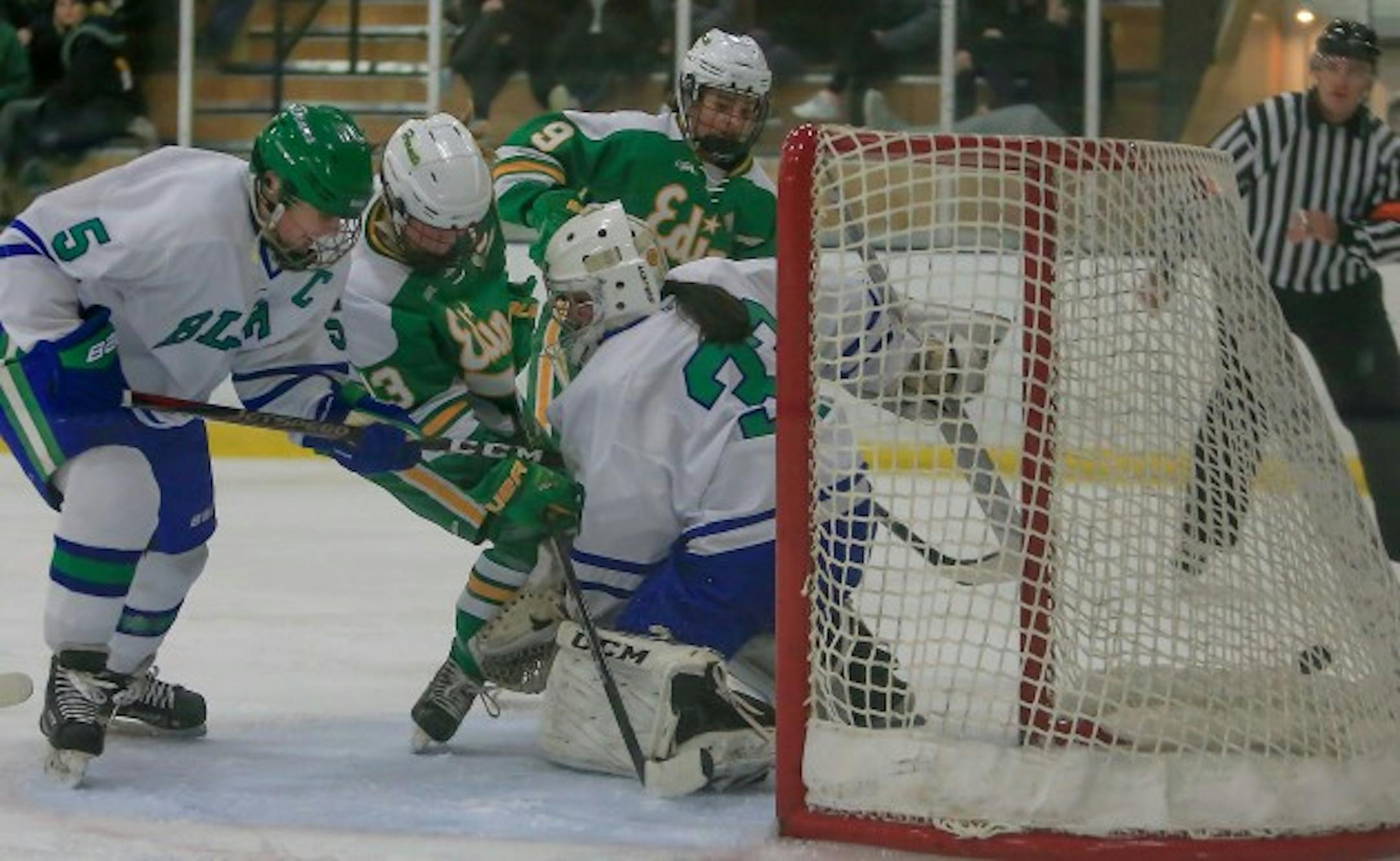Edina at Blake, 11-13-18. Photo by Mark Hvidsten, SportsEngine
