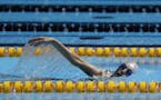Gwen Jorgensen, of the United States, trains for the upcoming women's triathlon at the Summer Olympics in Rio de Janeiro, Brazil, Wednesday, Aug. 17, 