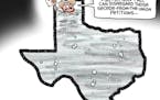 Sack cartoon: Texas, still in