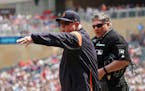 Tigers manager Ron Gardenhire was ejected in the third inning Saturday.