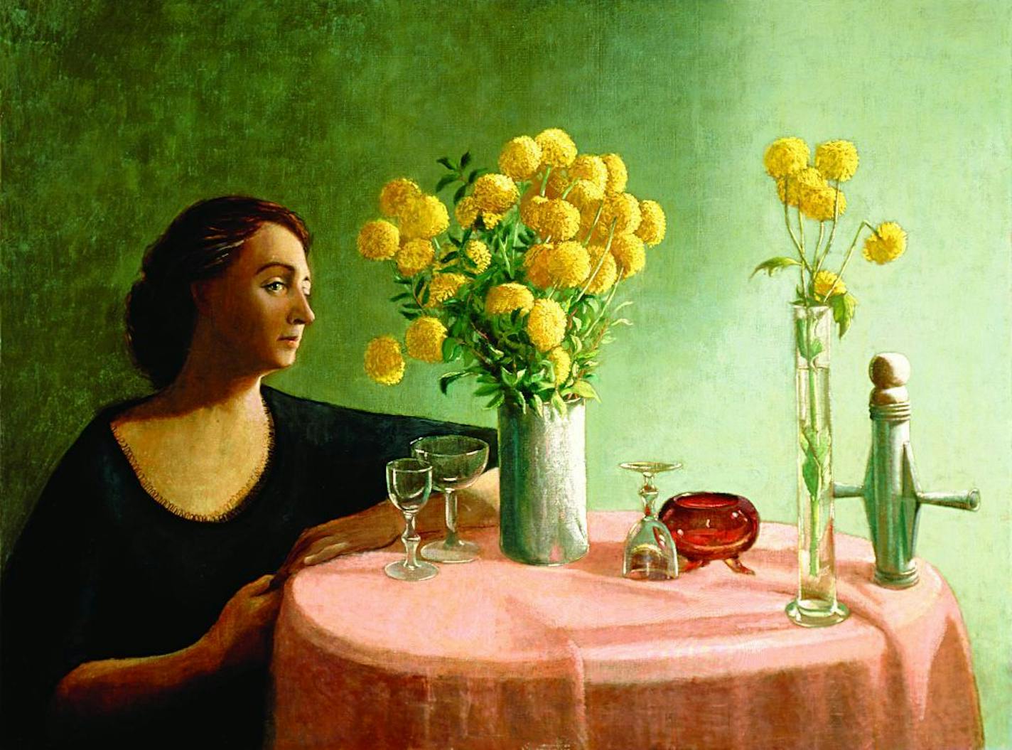 "Mary with Yellow Flowers," 1959, a painting by St. Paul artist Paul Kramer. Provided by Minnesota Historical Society.