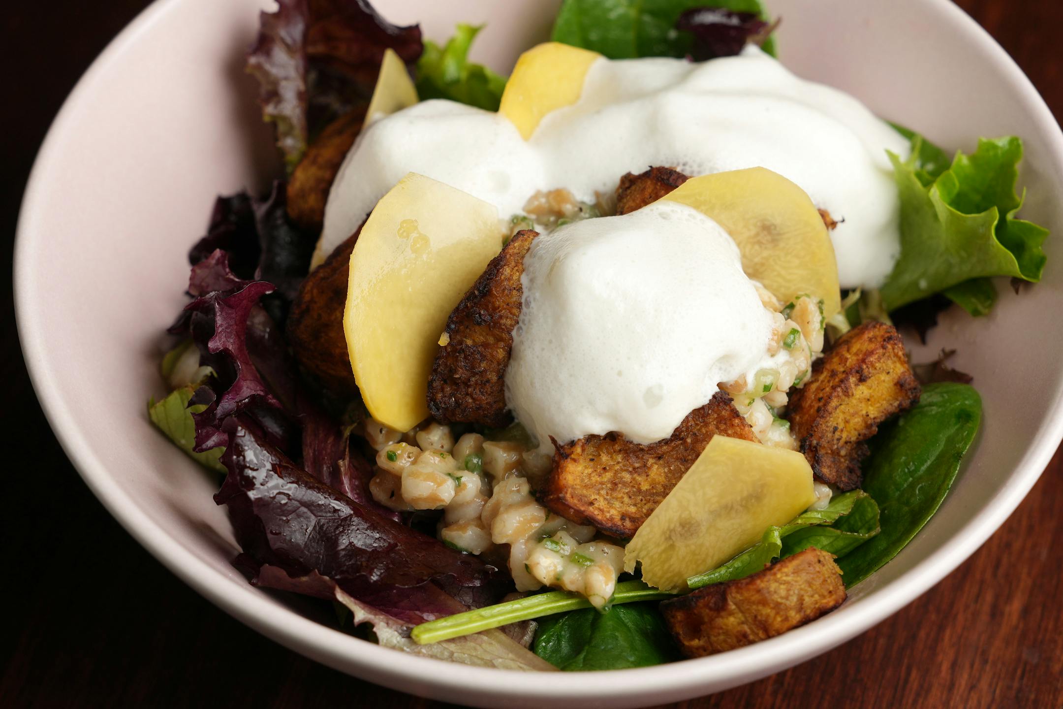 Farro salad at The Briar.
