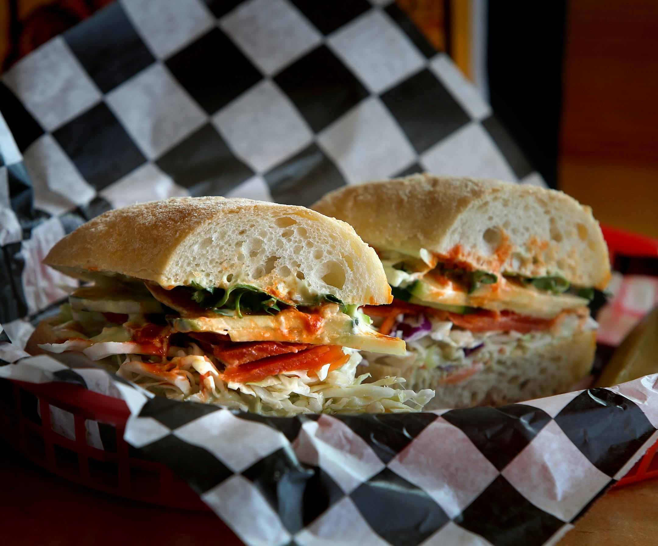 The Sitka-sushi sandwich at Northern Waters Smokehaus, shot Wednesday, June 19, 2013 in Duluth, MN. (ELIZABETH FLORES/STAR TRIBUNE) ELIZABETH FLORES &#x2022; eflores@startribune.com