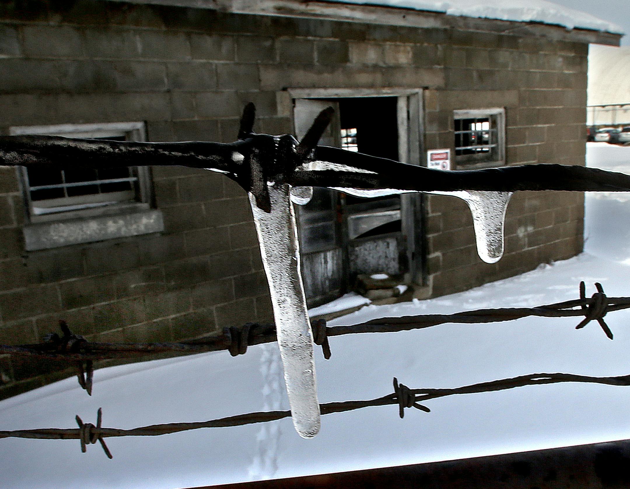 Some of the buildings are surrounded by fencing that is topped with barbed wire.] JIM GEHRZ¥jgehrz@startribune.com (JIM GEHRZ/STAR TRIBUNE) / March 7, 2013 / 2:30 PM Minneapolis, MN- BACKGROUND INFORMATION: A new plan will resurrect the 100-year-old officers' building and the stables at Fort Snelling to housing for homeless veterans.
