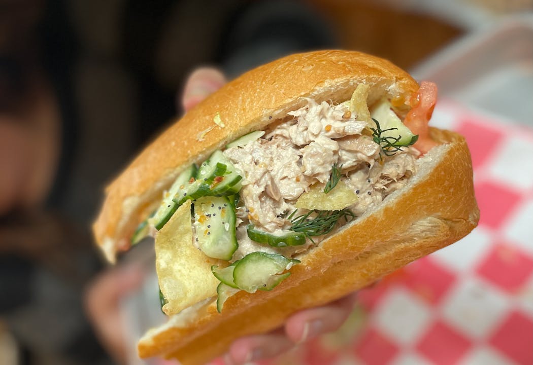 The unassuming tuna po' boy was a crowd favorite among the Malcolm Yards crew.