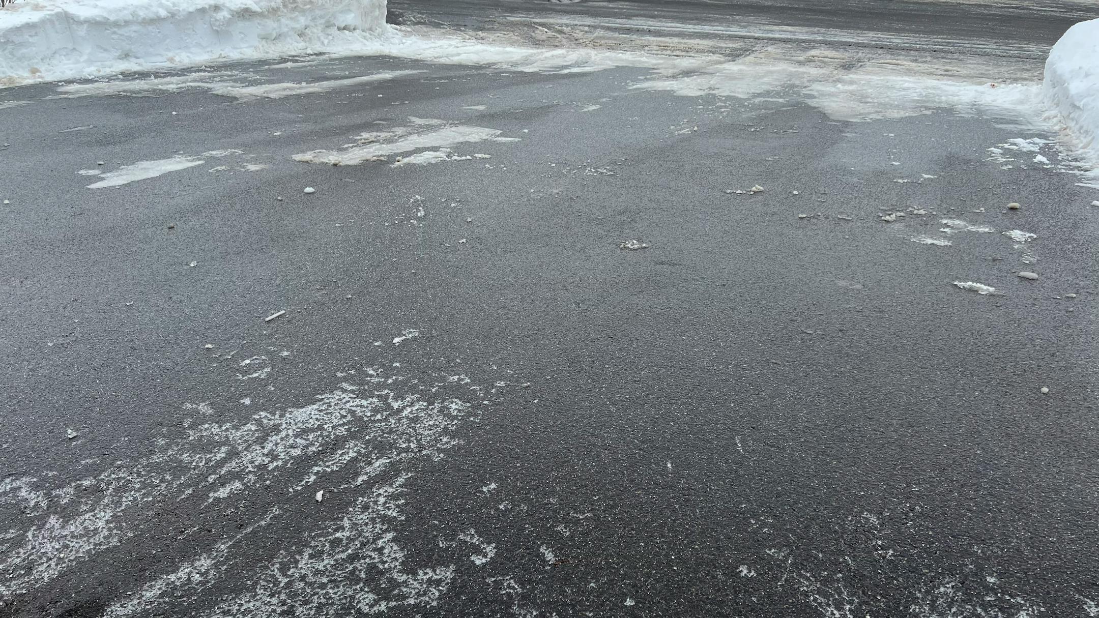 Ice on driveway in St. Michael January 11, 2023
