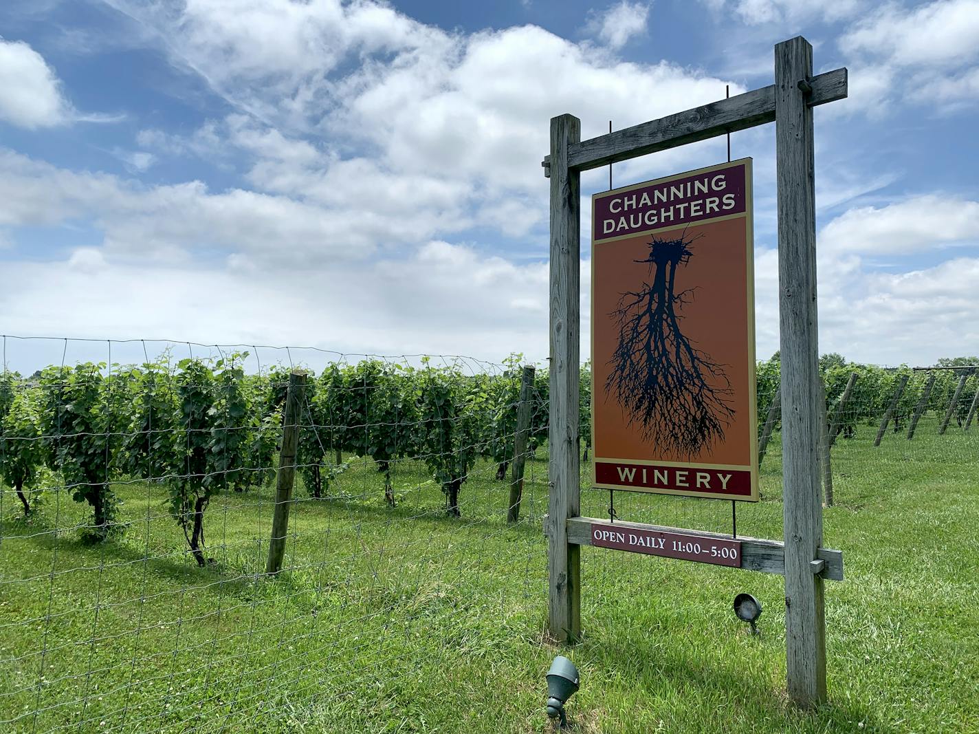 The idyllic landscape includes farm stands and wineries, such as Channing Daughters Winery in Bridgehampton. Photo by Jennifer Jeanne Patterson